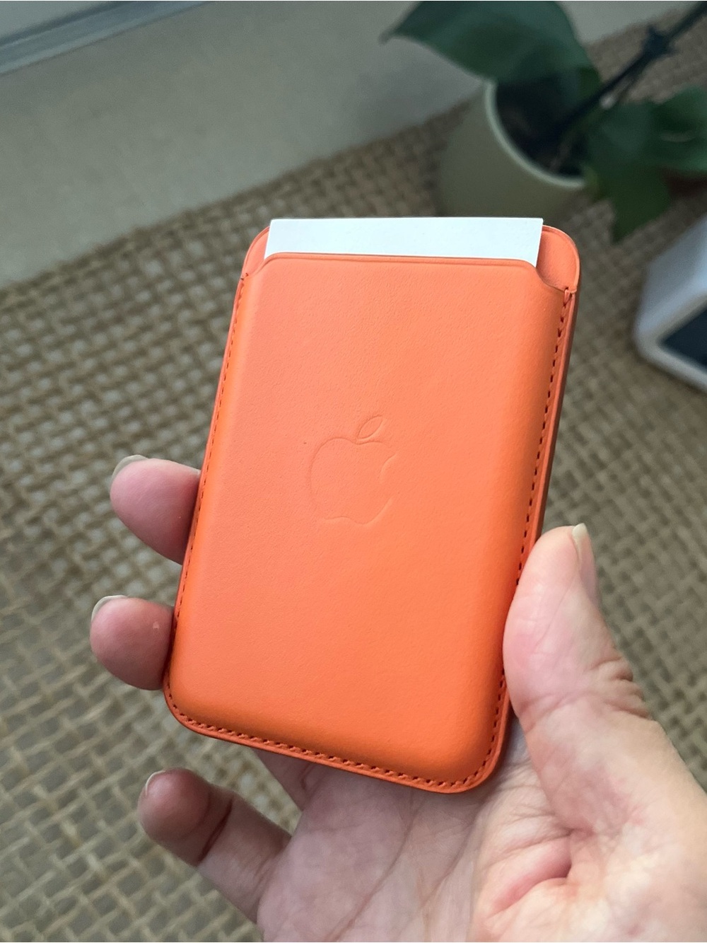 Apple Orange Leather MagSafe Wallet - Picture 2 of 5